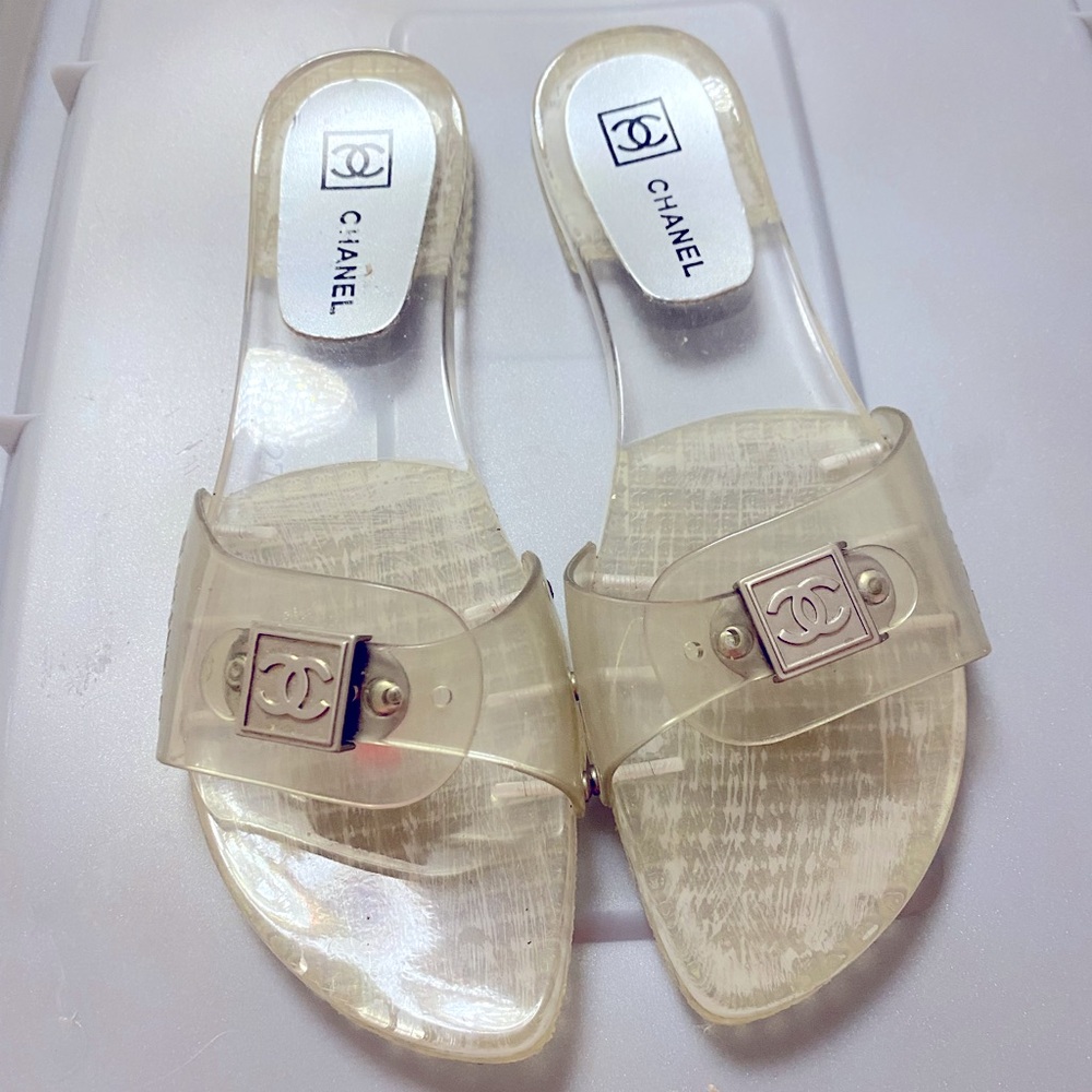 Clear Lucite Sandals